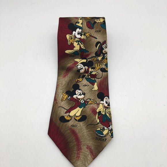 Disney Mickey Mouse Tie Through the Years 57" Long 4" Wide 556306-7965 - Picture 8 of 8